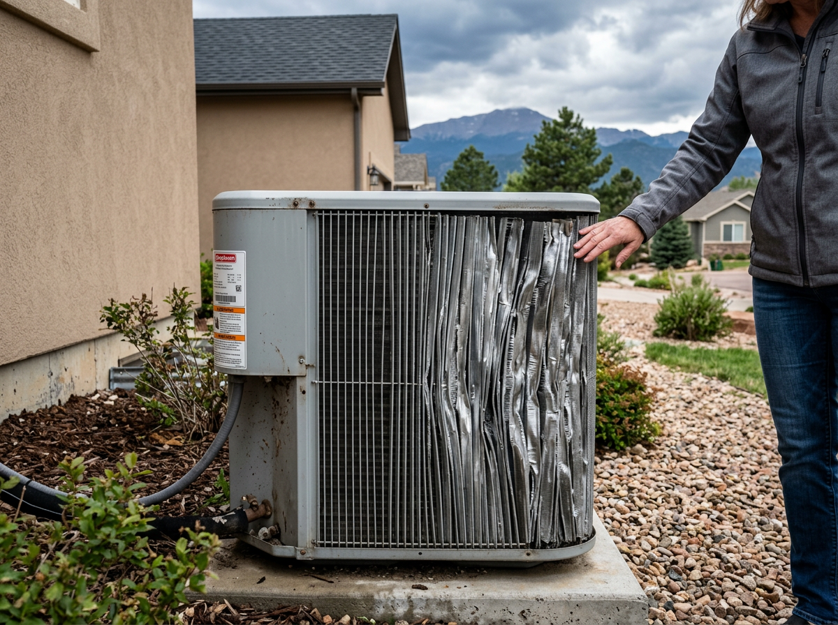 Hail Damage to AC Condenser Fins: What El Paso County Homeowners Should Check